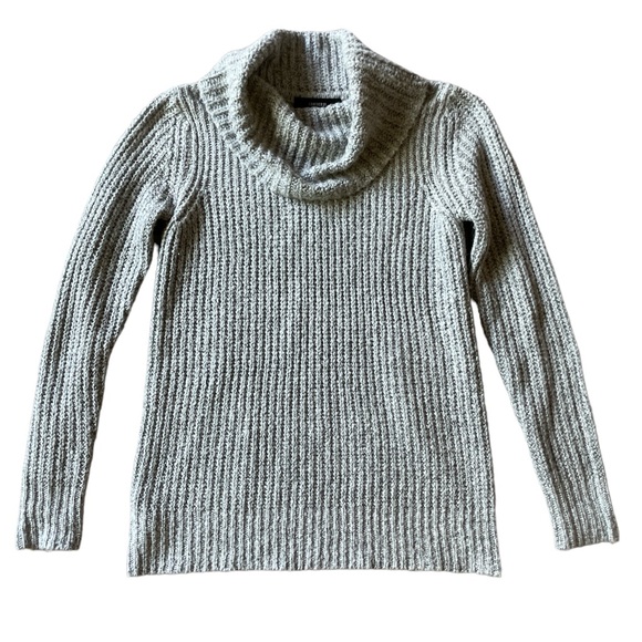 Forever21 Small Gray Women’s cowl / turtleneck Knit Sweater - Picture 3 of 5